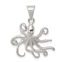 Sterling Silver Octopus Charm view 1