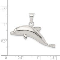 Sterling Silver Dolphin Pendant view 3