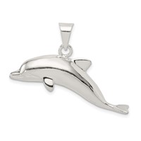 Sterling Silver Dolphin Pendant view 1
