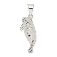 Sterling Silver Manatee Charm view 4
