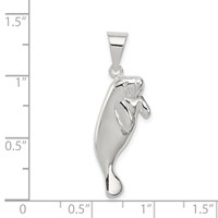 Sterling Silver Manatee Charm view 3