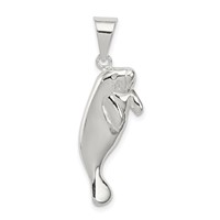 Sterling Silver Manatee Charm view 1