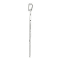 Sterling Silver Rhodium-plated Ankh Cross Pendant view 2