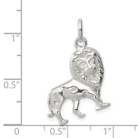 Sterling Silver Lion Charm view 3