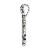 Sterling Silver Antiqued Tiger Charm view 2