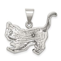 Sterling Silver Antiqued Tiger Charm view 4
