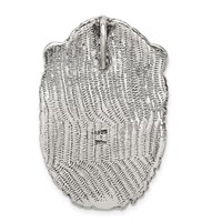 Sterling Silver Antiqued Lion Head Pendant view 4