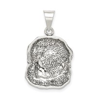 Sterling Silver Antiqued Dog Charm view 4