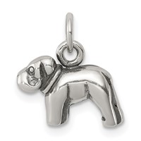 Sterling Silver Dog Charm view 1
