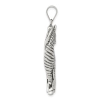 Sterling Silver Antiqued Zebra Pendant view 2