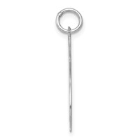 Sterling Silver Rhodium-plated Cat Charm view 2