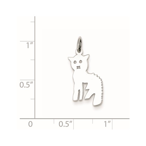 Sterling Silver Cat Charm