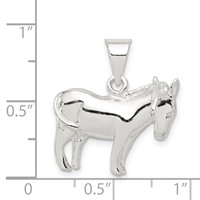 Sterling Silver Donkey Pendant view 3