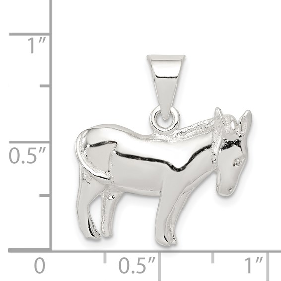 Sterling Silver Donkey Pendant