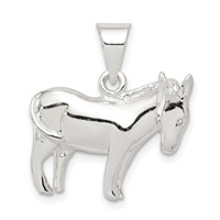 Sterling Silver Donkey Pendant view 1