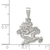 Sterling Silver Dragon Pendant view 3