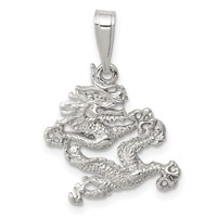 Sterling Silver Dragon Pendant view 1