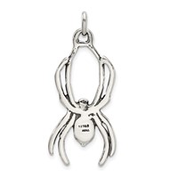 Sterling Silver Antiqued Spider Pendant view 4