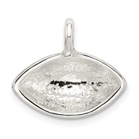 Sterling Silver Football Pendant view 4