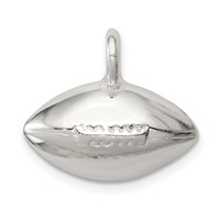 Sterling Silver Football Pendant view 1
