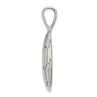 Sterling Silver Antiqued Soccer Ball Pendant view 2