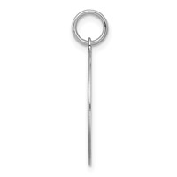 Sterling Silver Rhodium-plated Brocaded Letter G Initial Charm view 2