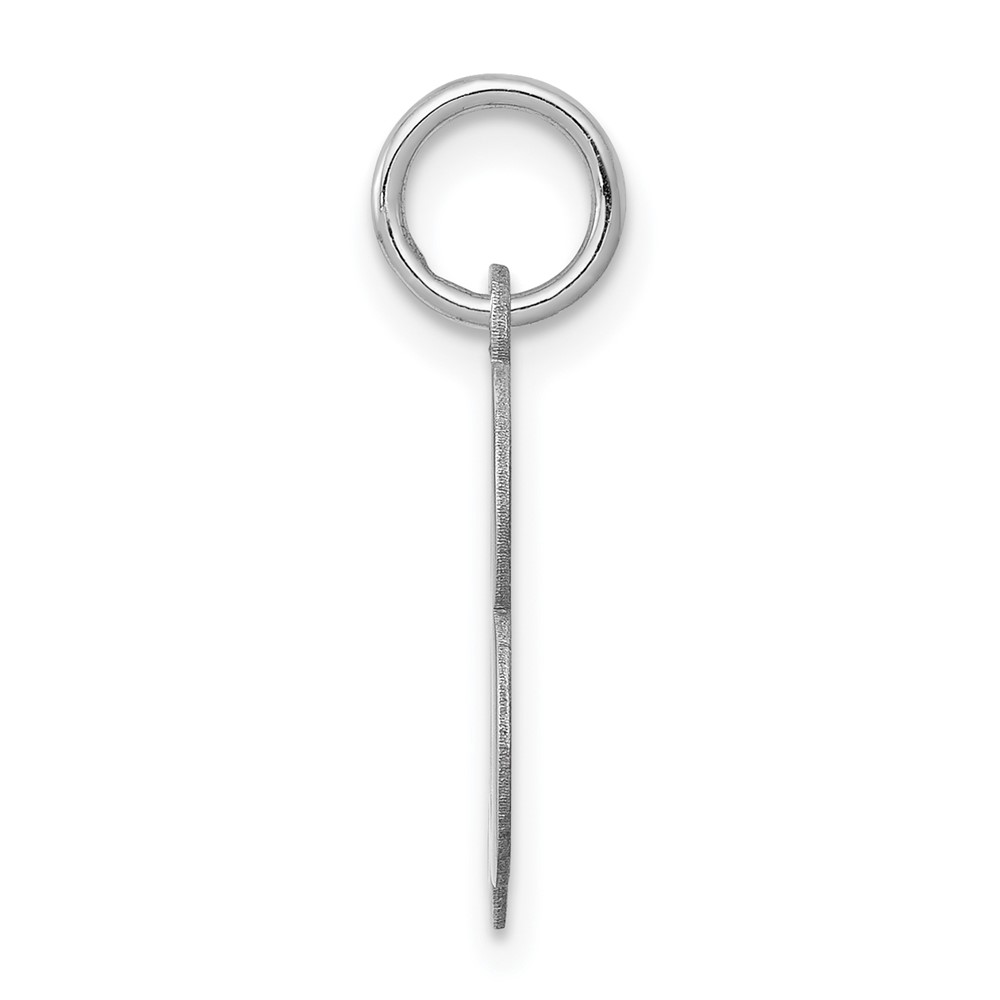 Sterling Silver Rhodium-plated Stamped Letter B Initial Charm (QC4163B)