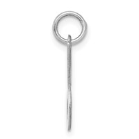 Sterling Silver Rhodium-plated Stamped Letter J Initial Charm view 2