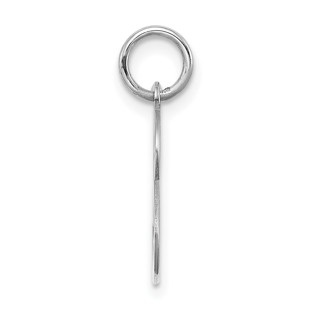 Sterling Silver Rhodium-plated Stamped Letter S Initial Charm (QC4163S)