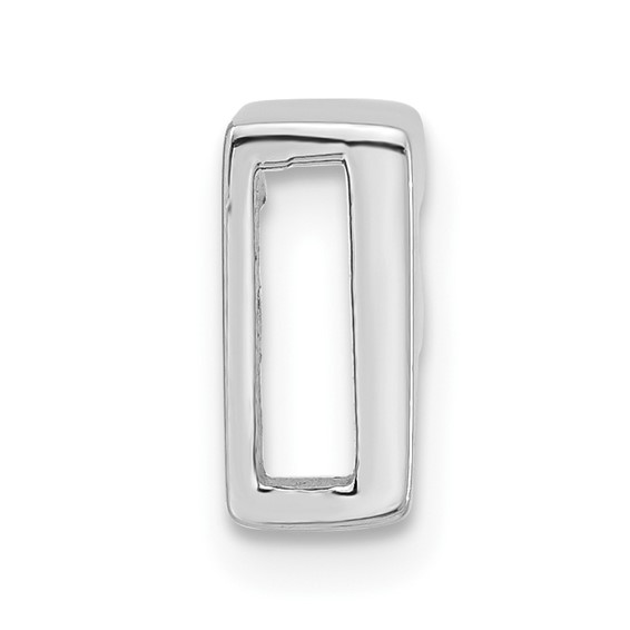Sterling Silver Polished Initial Slide