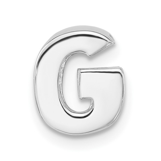 Sterling Silver Polished G Initial Slide