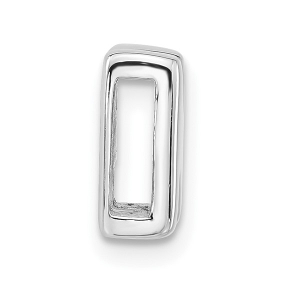 Sterling Silver Polished N Initial Slide