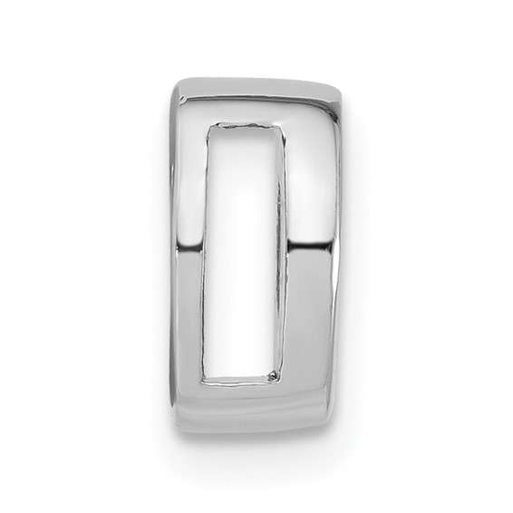Sterling Silver Polished O Initial Slide