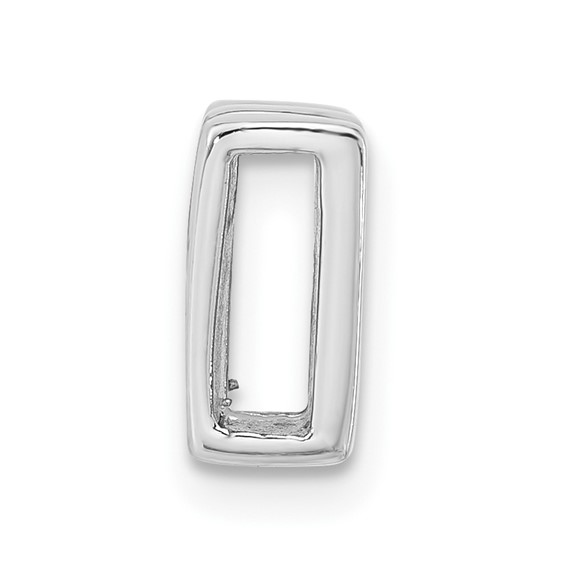 Sterling Silver Polished W Initial Slide