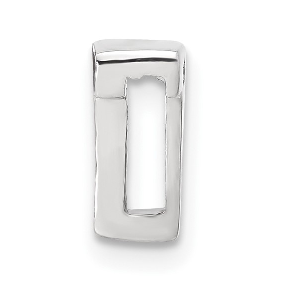 Sterling Silver CZ Initial T Slide