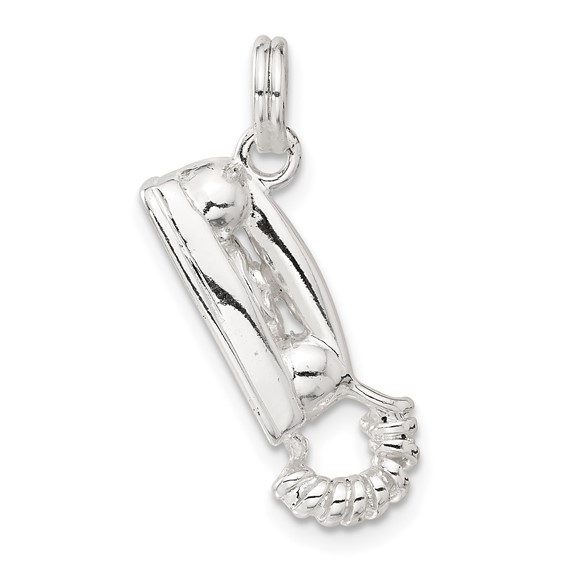Sterling Silver Telephone Charm