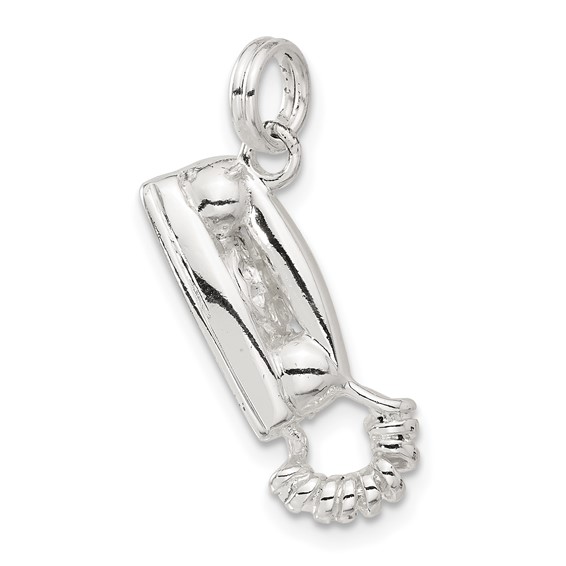 Sterling Silver Telephone Charm