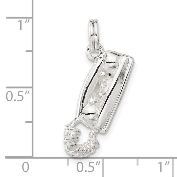 Sterling Silver Telephone Charm