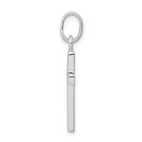 Sterling Silver Polished Cross Charm view 2