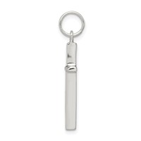 Sterling Silver Rhodium-plated Latin Cross Charm view 2