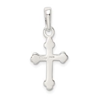 Sterling Silver Budded Cross Pendant view 4