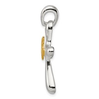 Sterling Silver & Vermeil Dove Cross Pendant view 2