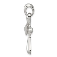 Sterling Silver Dove Cross Pendant view 2