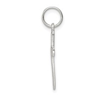 Sterling Silver Rhodium-plated Latin Cross Charm view 2