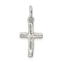 Sterling Silver Small Crucifix Charm view 4