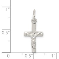 Sterling Silver Small Crucifix Charm view 3