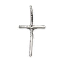 Sterling Silver Antiqued Crucifix Charm view 4