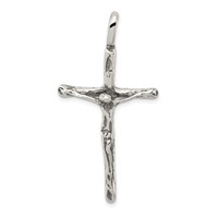 Sterling Silver Antiqued Crucifix Charm view 1