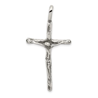 Sterling Silver Antiqued Crucifix Charm