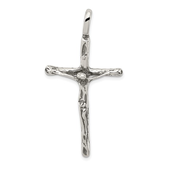 Sterling Silver Antiqued Crucifix Charm